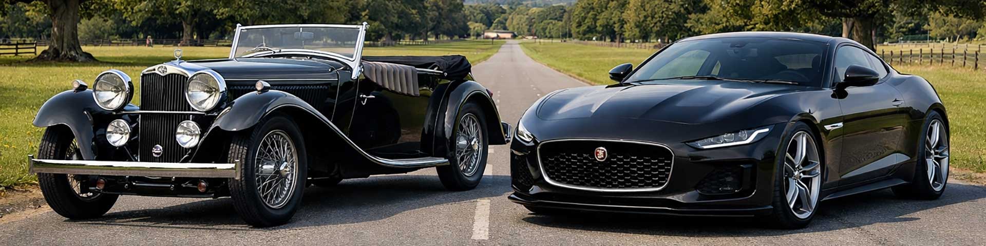 Classic and modern Jaguars