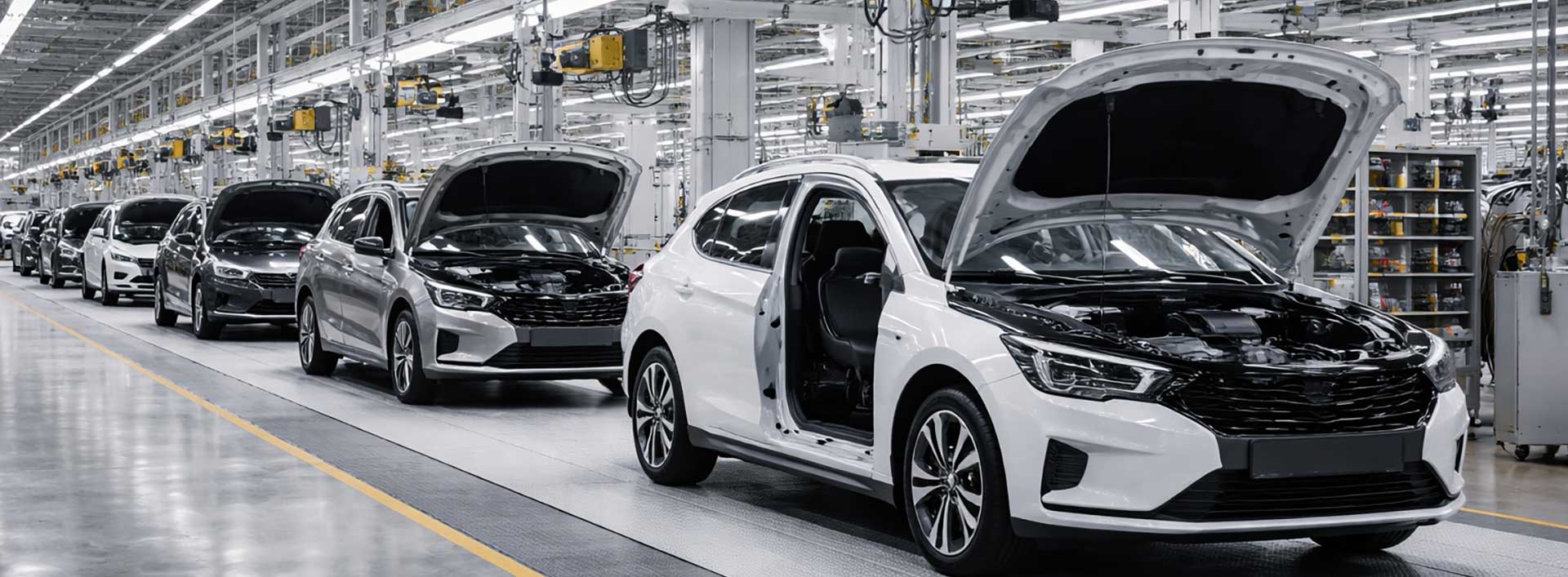 British car assembly line